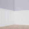 imageEkena Millwork WPKP56X04DS Deluxe Shaker 8 Length PVC Wainscoting Kit Heights up to 56quot 12quot  15quot Adjustable Wall Panels White
