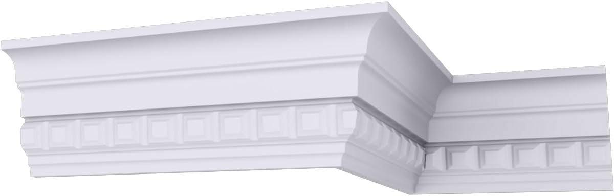 imageEndurathane Sequential Crown Moulding 3 12quotH x 1 78quotP x 4quotF x 94 12quotL Factory Primed 8Pack8Pack