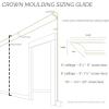 imageEndurathane Jefferson Traditional Cove Crown Moulding 2 14quotH x 2 14quotP x 3 14quotF x 94 12quotL Factory Primed 12PackUnfinished