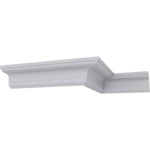 imageEndurathane Jefferson Traditional Cove Crown Moulding 2 14quotH x 2 14quotP x 3 14quotF x 94 12quotL Factory Primed 12PackUnfinished