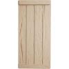 imageEkena Millwork 11W x 58H Rustic Two Board Joined BoardnBatten Rough Cedar Faux Wood Shutters wEnd Batten Per Pair Primed TanHand Hewn