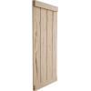 imageEkena Millwork 11W x 58H Rustic Two Board Joined BoardnBatten Rough Cedar Faux Wood Shutters wEnd Batten Per Pair Primed TanHand Hewn