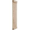 imageEkena Millwork 11W x 58H Rustic Two Board Joined BoardnBatten Rough Cedar Faux Wood Shutters wEnd Batten Per Pair Primed TanHand Hewn