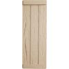imageEkena Millwork 11W x 58H Rustic Two Board Joined BoardnBatten Rough Cedar Faux Wood Shutters wEnd Batten Per Pair Primed TanHand Hewn