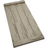 imageEkena Millwork 11W x 58H Rustic Two Board Joined BoardnBatten Rough Cedar Faux Wood Shutters wEnd Batten Per Pair Primed TanPecky Cypress