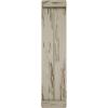 imageEkena Millwork 11W x 58H Rustic Two Board Joined BoardnBatten Rough Cedar Faux Wood Shutters wEnd Batten Per Pair Primed TanPecky Cypress