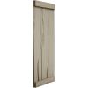 imageEkena Millwork 11W x 58H Rustic Two Board Joined BoardnBatten Rough Cedar Faux Wood Shutters wEnd Batten Per Pair Primed TanRiverwood