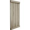 imageEkena Millwork 11W x 58H Rustic Two Board Joined BoardnBatten Rough Cedar Faux Wood Shutters wEnd Batten Per Pair Primed TanRiverwood