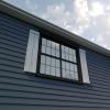 imageEkena Millwork 11W x 58H Rustic Two Board Joined BoardnBatten Rough Cedar Faux Wood Shutters wEnd Batten Per Pair Primed TanRiverwood