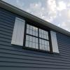 imageEkena Millwork 11W x 58H Rustic Two Board Joined BoardnBatten Rough Cedar Faux Wood Shutters wEnd Batten Per Pair Primed TanRough Cedar