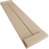 imageEkena Millwork 11W x 58H Rustic Two Board Joined BoardnBatten Rough Cedar Faux Wood Shutters wEnd Batten Per Pair Primed TanRough Cedar
