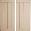 imageEkena Millwork 11W x 58H Rustic Two Board Joined BoardnBatten Rough Cedar Faux Wood Shutters wEnd Batten Per Pair Primed TanRough Cedar