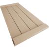 imageEkena Millwork 11W x 58H Rustic Two Board Joined BoardnBatten Rough Cedar Faux Wood Shutters wEnd Batten Per Pair Primed TanRough Cedar