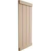 imageEkena Millwork 11W x 58H Rustic Two Board Joined BoardnBatten Rough Cedar Faux Wood Shutters wEnd Batten Per Pair Primed TanRough Sawn