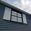 imageEkena Millwork 11W x 58H Rustic Two Board Joined BoardnBatten Rough Cedar Faux Wood Shutters wEnd Batten Per Pair Primed TanRough Sawn