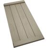 imageEkena Millwork 11W x 58H Rustic Two Board Joined BoardnBatten Rough Cedar Faux Wood Shutters wEnd Batten Per Pair Primed TanSandblasted
