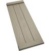 imageEkena Millwork 11W x 58H Rustic Two Board Joined BoardnBatten Rough Cedar Faux Wood Shutters wEnd Batten Per Pair Primed TanSandblasted