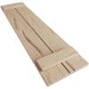 imageEkena Millwork 11W x 62H Rustic Two Board Joined BoardnBatten Rough Cedar Faux Wood Shutters Per Pair Primed TanHand Hewn