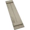 imageEkena Millwork 11W x 62H Rustic Two Board Joined BoardnBatten Rough Cedar Faux Wood Shutters Per Pair Primed TanKnotty Pine