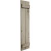 imageEkena Millwork 11W x 62H Rustic Two Board Joined BoardnBatten Rough Cedar Faux Wood Shutters Per Pair Primed TanKnotty Pine