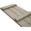 imageEkena Millwork 11W x 62H Rustic Two Board Joined BoardnBatten Rough Cedar Faux Wood Shutters Per Pair Primed TanKnotty Pine