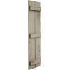 imageEkena Millwork 11W x 62H Rustic Two Board Joined BoardnBatten Rough Cedar Faux Wood Shutters Per Pair Primed TanKnotty Pine
