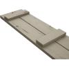 imageEkena Millwork 11W x 62H Rustic Two Board Joined BoardnBatten Rough Cedar Faux Wood Shutters Per Pair Primed TanKnotty Pine