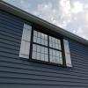 imageEkena Millwork 11W x 62H Rustic Two Board Joined BoardnBatten Rough Cedar Faux Wood Shutters Per Pair Primed TanKnotty Pine