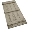 imageEkena Millwork 11W x 62H Rustic Two Board Joined BoardnBatten Rough Cedar Faux Wood Shutters Per Pair Primed TanPecky Cypress