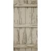 imageEkena Millwork 11W x 62H Rustic Two Board Joined BoardnBatten Rough Cedar Faux Wood Shutters Per Pair Primed TanPecky Cypress