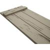 imageEkena Millwork 11W x 62H Rustic Two Board Joined BoardnBatten Rough Cedar Faux Wood Shutters Per Pair Primed TanPecky Cypress