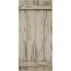 imageEkena Millwork 11W x 62H Rustic Two Board Joined BoardnBatten Rough Cedar Faux Wood Shutters Per Pair Primed TanPecky Cypress