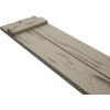 imageEkena Millwork 11W x 62H Rustic Two Board Joined BoardnBatten Rough Cedar Faux Wood Shutters Per Pair Primed TanPecky Cypress