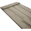 imageEkena Millwork 11W x 62H Rustic Two Board Joined BoardnBatten Rough Cedar Faux Wood Shutters Per Pair Primed TanPecky Cypress