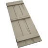 imageEkena Millwork 11W x 62H Rustic Two Board Joined BoardnBatten Rough Cedar Faux Wood Shutters Per Pair Primed TanRiverwood