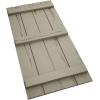 imageEkena Millwork 11W x 62H Rustic Two Board Joined BoardnBatten Rough Cedar Faux Wood Shutters Per Pair Primed TanRiverwood