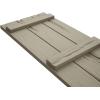 imageEkena Millwork 11W x 62H Rustic Two Board Joined BoardnBatten Rough Cedar Faux Wood Shutters Per Pair Primed TanRiverwood