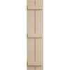 imageEkena Millwork 11W x 62H Rustic Two Board Joined BoardnBatten Rough Cedar Faux Wood Shutters Per Pair Primed TanRough Cedar