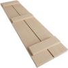 imageEkena Millwork 11W x 62H Rustic Two Board Joined BoardnBatten Rough Cedar Faux Wood Shutters Per Pair Primed TanRough Cedar