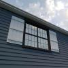 imageEkena Millwork 11W x 62H Rustic Two Board Joined BoardnBatten Rough Cedar Faux Wood Shutters Per Pair Primed TanRough Cedar