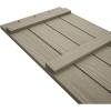 imageEkena Millwork 11W x 62H Rustic Two Board Joined BoardnBatten Rough Cedar Faux Wood Shutters Per Pair Primed TanSandblasted