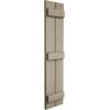 imageEkena Millwork 11W x 62H Rustic Two Board Joined BoardnBatten Rough Cedar Faux Wood Shutters Per Pair Primed TanSandblasted