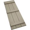 imageEkena Millwork 11W x 62H Rustic Two Board Joined BoardnBatten Rough Cedar Faux Wood Shutters Per Pair Primed TanSandblasted