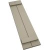 imageEkena Millwork 11W x 62H Rustic Two Board Joined BoardnBatten Rough Cedar Faux Wood Shutters Per Pair Primed TanSmooth