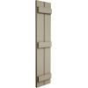imageEkena Millwork 11W x 62H Rustic Two Board Joined BoardnBatten Rough Cedar Faux Wood Shutters Per Pair Primed TanSmooth
