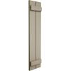 imageEkena Millwork 11W x 62H Rustic Two Board Joined BoardnBatten Rough Cedar Faux Wood Shutters Per Pair Primed TanSmooth