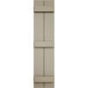 imageEkena Millwork 11W x 62H Rustic Two Board Joined BoardnBatten Rough Cedar Faux Wood Shutters Per Pair Primed TanSmooth