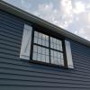 imageEkena Millwork 11W x 64H Rustic Two Board Joined BoardnBatten Rough Cedar Faux Wood Shutters wZBoard Per Pair Primed TanKnotty Pine