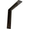image2W x 10D x 10H Stockport Steel Bracket Stainless SteelAntiqued Brass