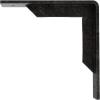 image2W x 10D x 10H Stockport Steel Bracket Stainless SteelAntiqued Silver